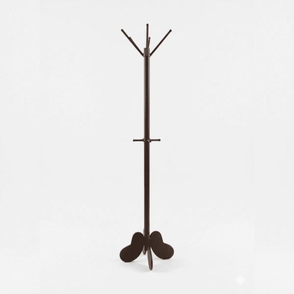Porte-manteau design en métal marron