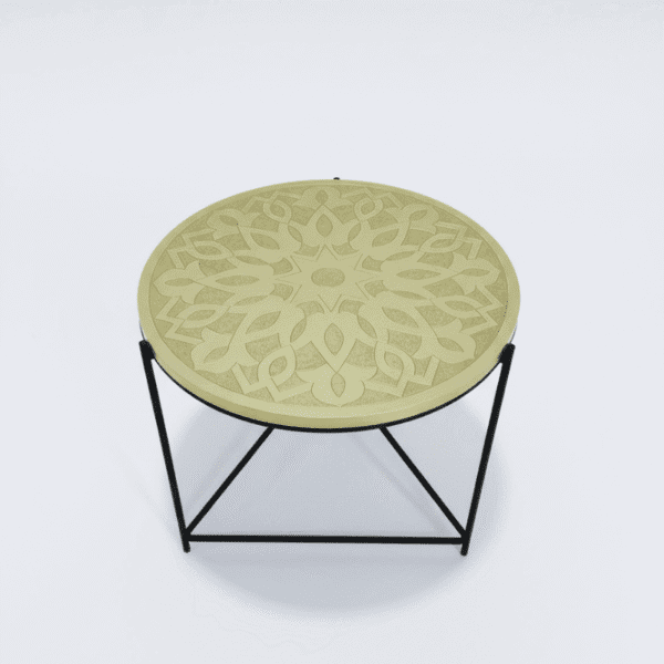 Table ronde motif berbère