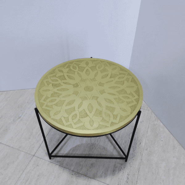 Table ronde motif berbère