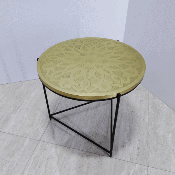 Table ronde motif berbère