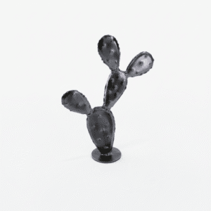 Cactus noir en métal