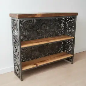 Étagère industrielle métal & bois