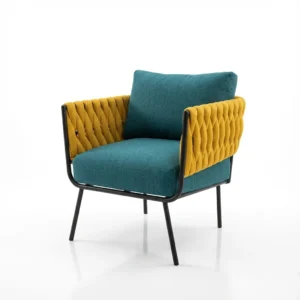 Fauteuil Design Bicolore Moderne