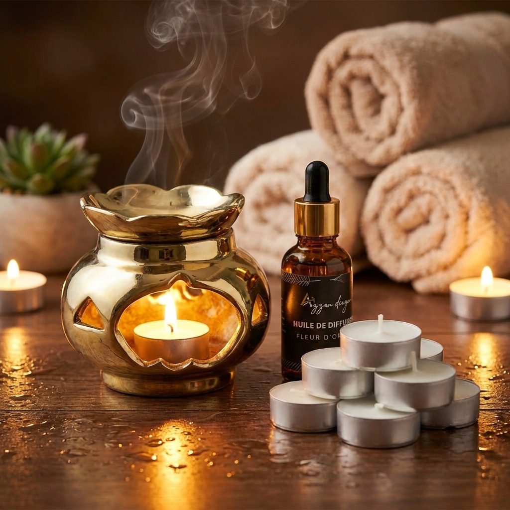 Bougie 12 pièces fleur b orange 30 ml